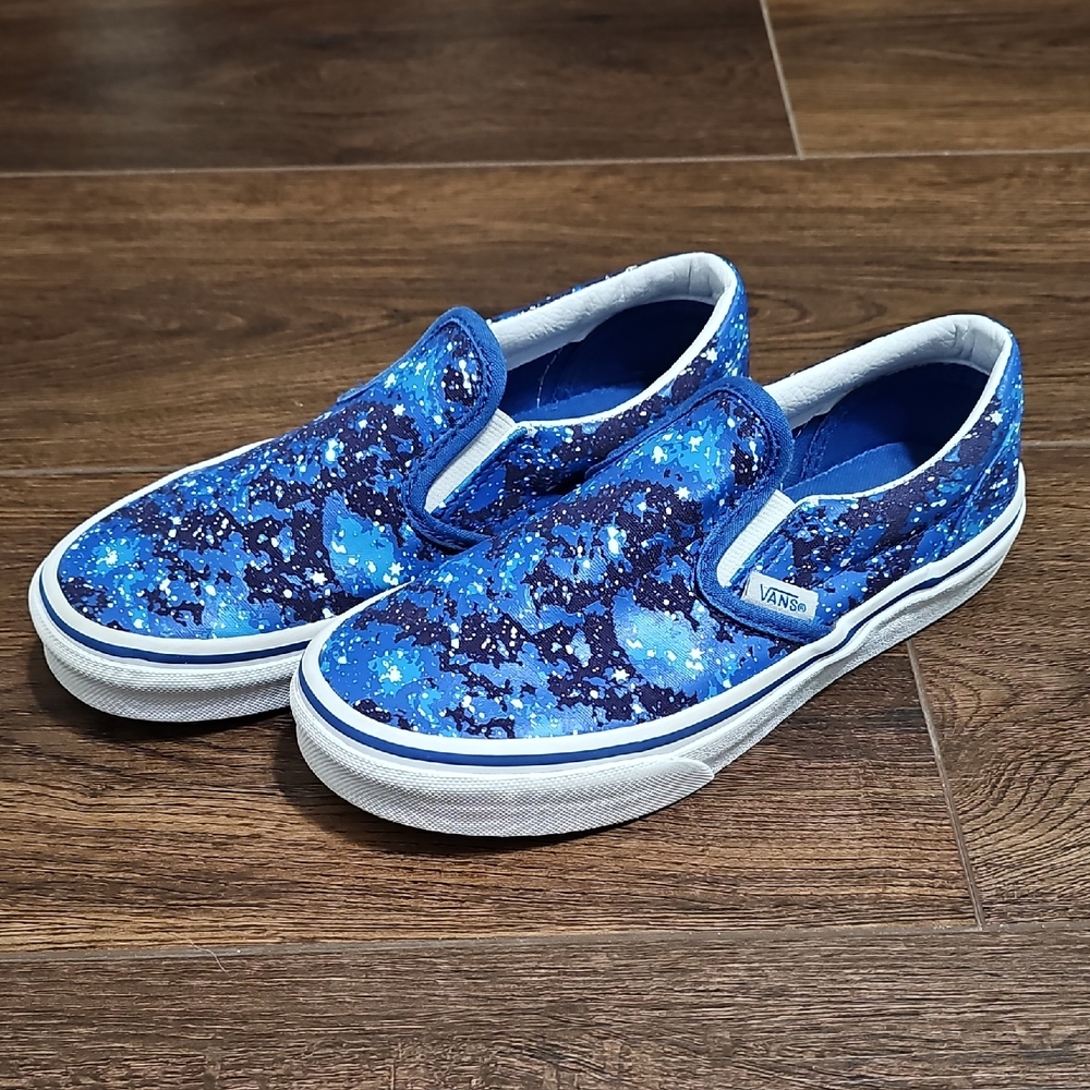 Vans Kids Galactic Blue Slip-On Shoes
